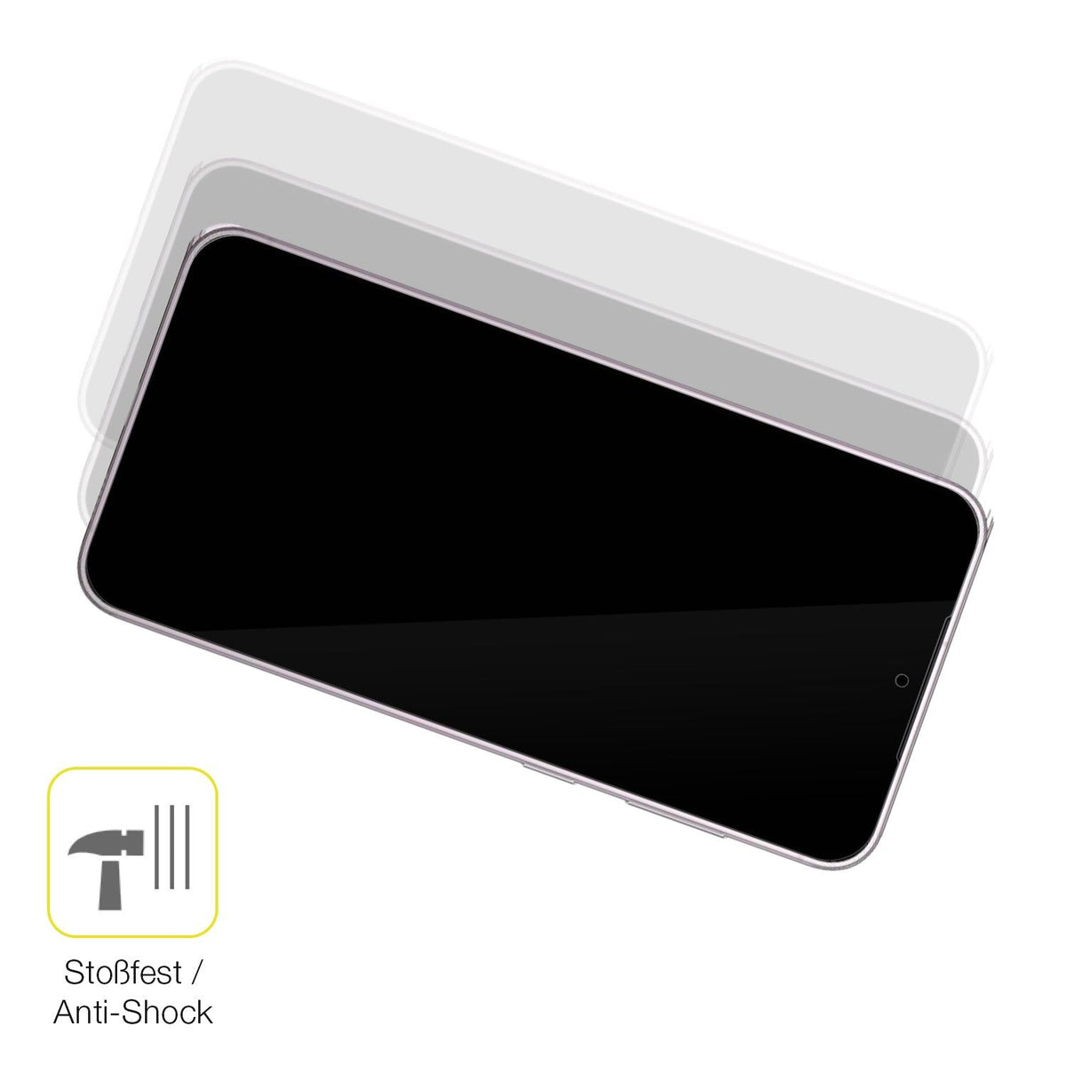 2x 3D Full Cover Schutzfolie für Samsung Galaxy S23 Plus