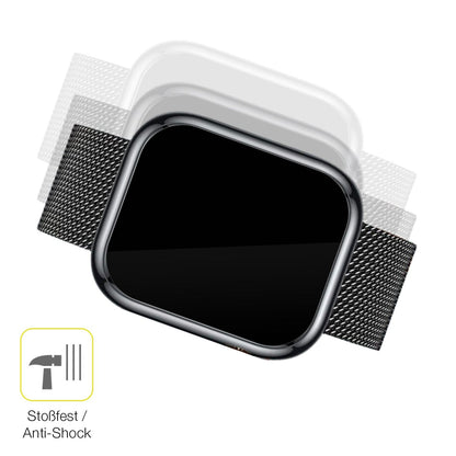 2x 3D Full Cover Schutzfolie für Ruxingx 1.47 Zoll Smartwatch