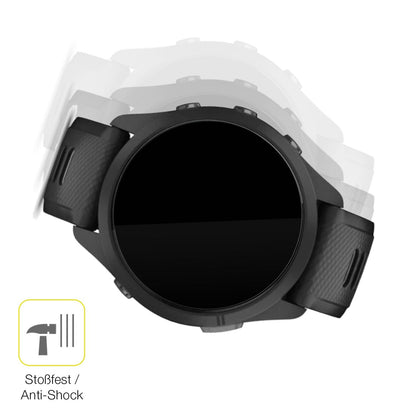2x 3D Full Cover Schutzfolie für Garmin Forerunner 265s 42mm