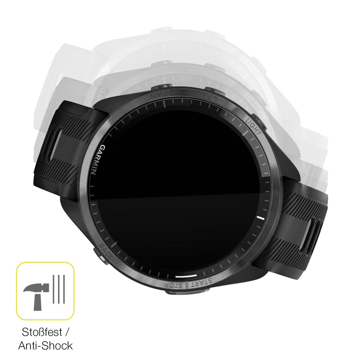 2x 3D Full Cover Schutzfolie für Garmin Forerunner 965