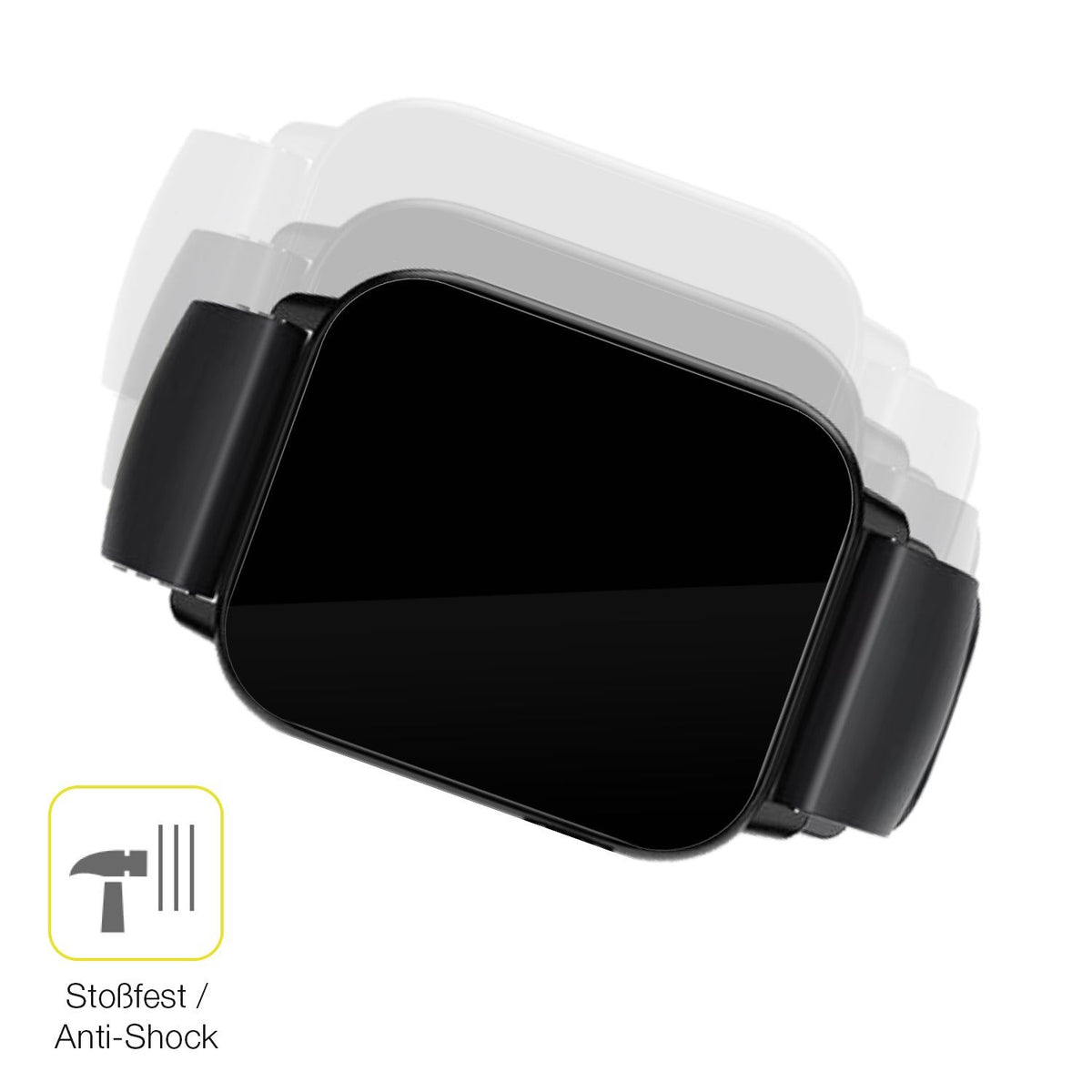 2x 3D Full Cover Schutzfolie für LLKBOHA P72 1.85 Zoll