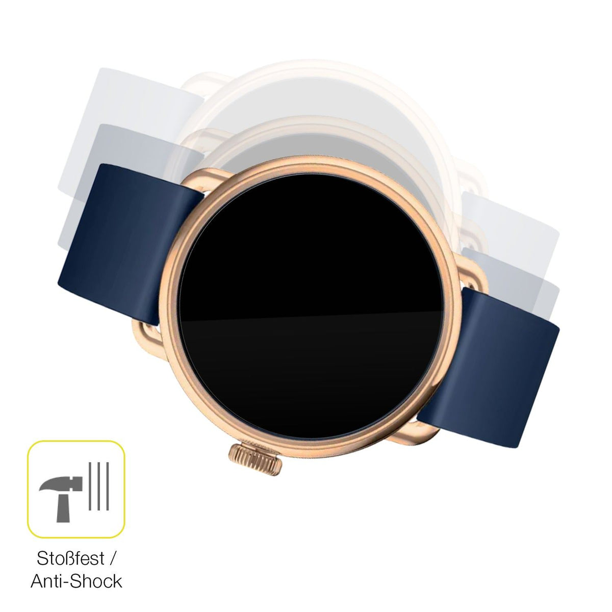 2x 3D Full Cover Schutzfolie für Withings Scanwatch 2 42mm