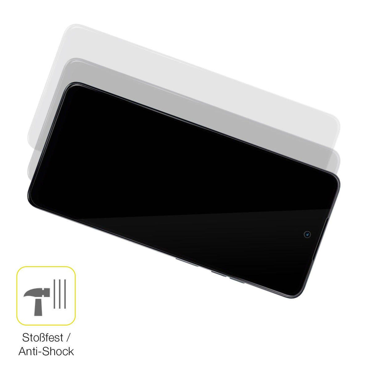 2x 3D Full Cover Schutzfolie für Motorola Moto G24 Power