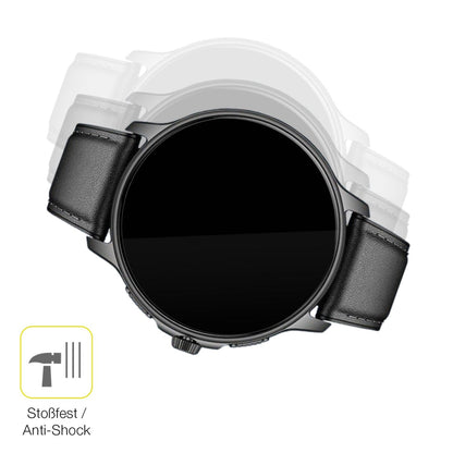 2x 3D Full Cover Schutzfolie für Smartwatch 28.5mm durchmesser