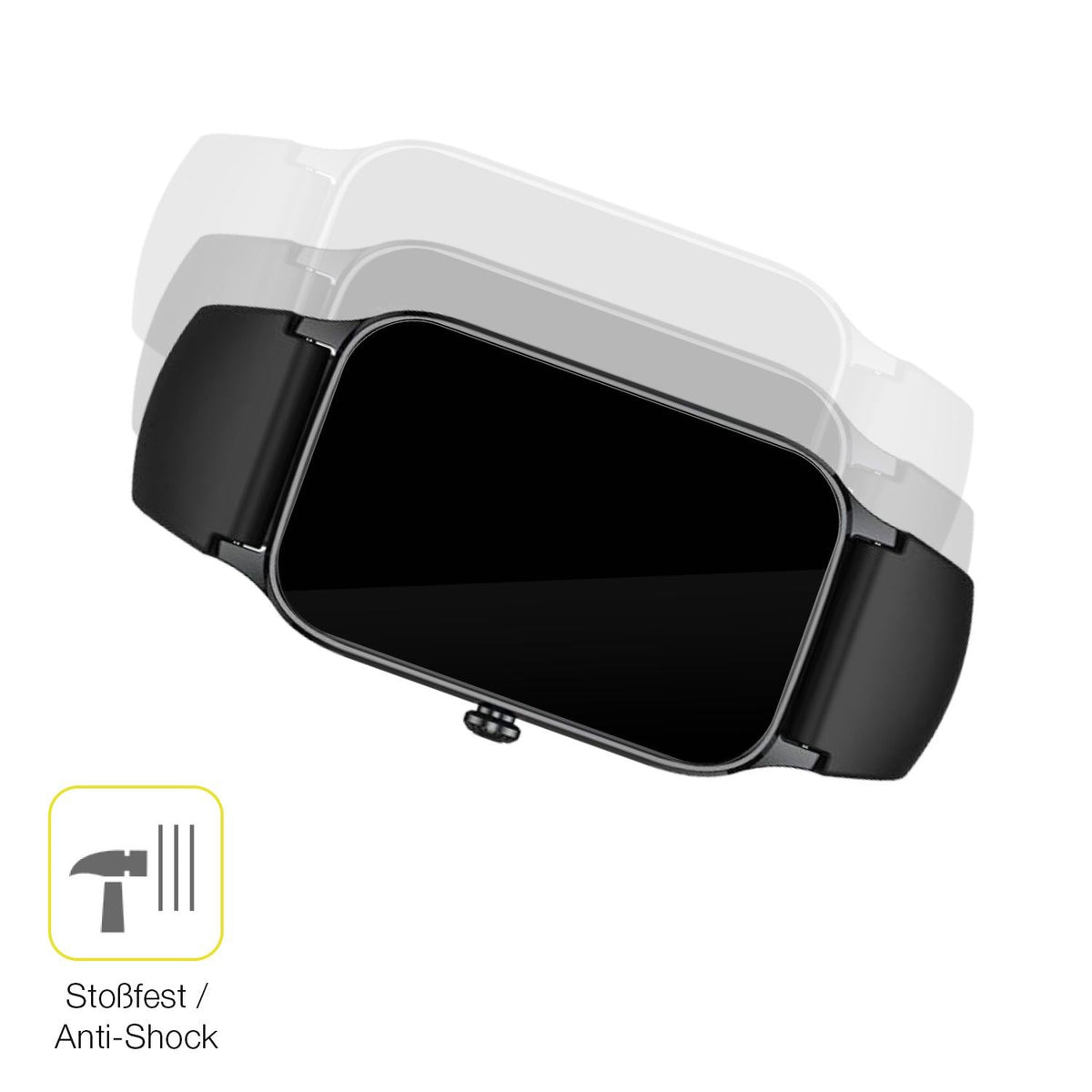2x 3D Full Cover Schutzfolie für Dyurwa P97 1.57 Zoll