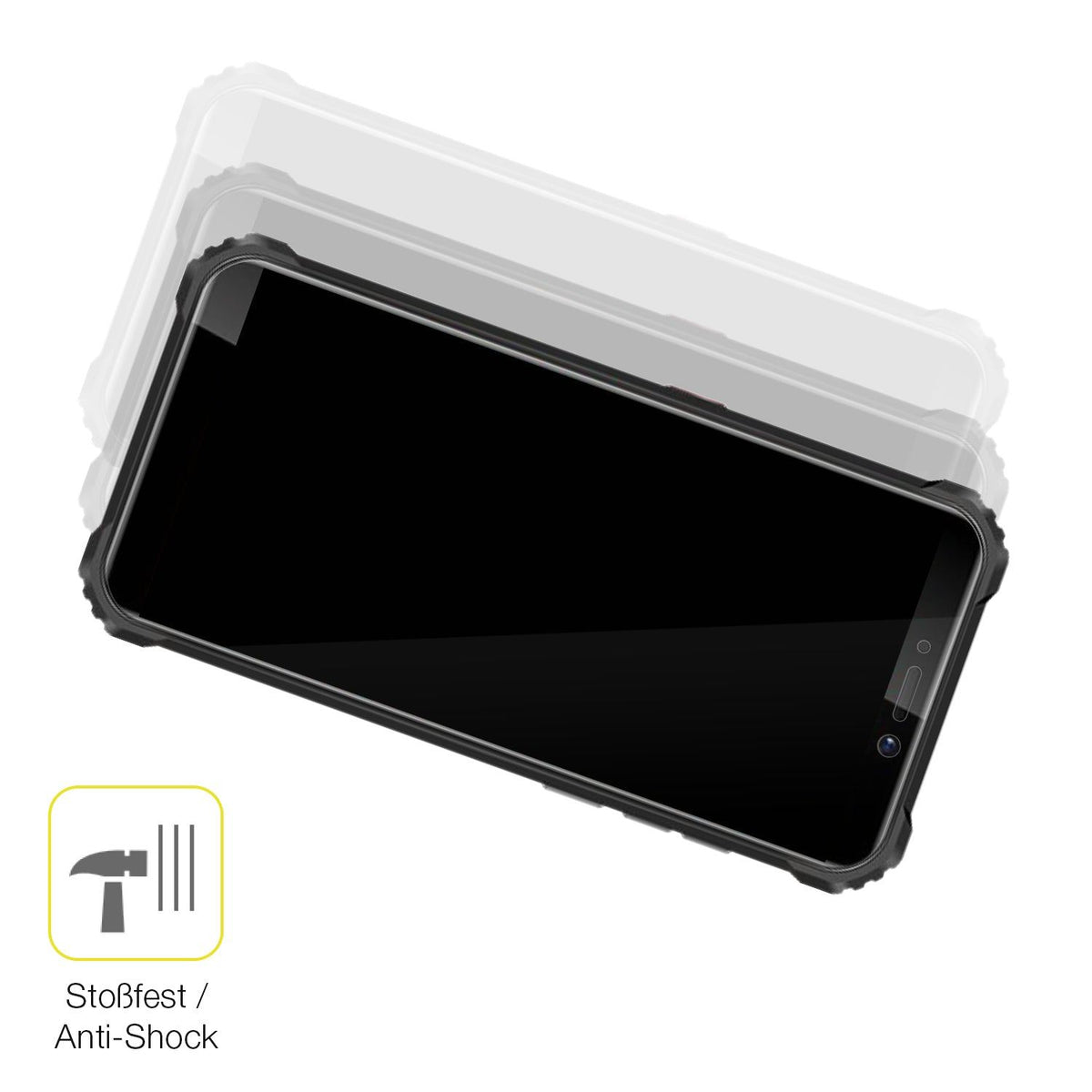 2x 3D Full Cover Schutzfolie für Oukitel WP5