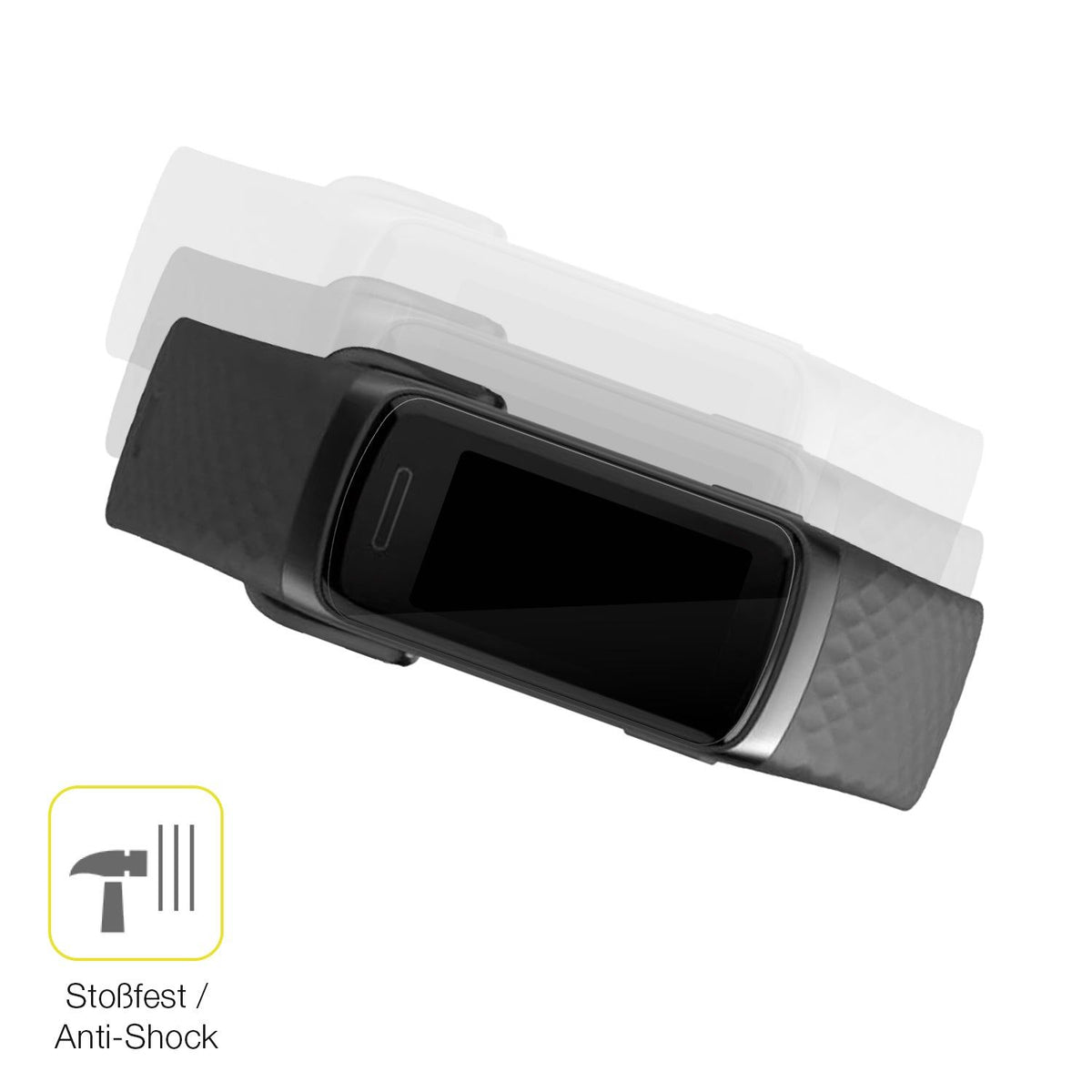 2x 3D Full Cover Schutzfolie für Hama 3910 Smartwatch