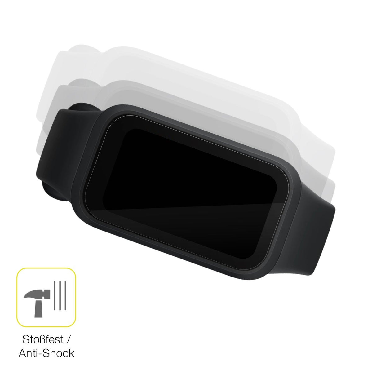2x 3D Full Cover Schutzfolie für Xiaomi Smart Band 9 Active