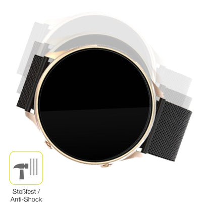 2x 3D Full Cover Schutzfolie für SLOKSFil S51 Smartwatch