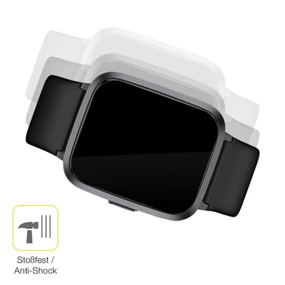 2x 3D Full Cover Schutzfolie für LETSACTIV ID205U Smartwatch
