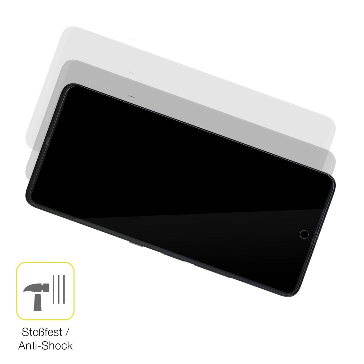 2x 3D Full Cover Schutzfolie für TCL P10