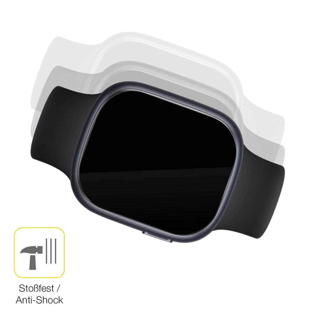 2x 3D Full Cover Schutzfolie für Honor Watch 4