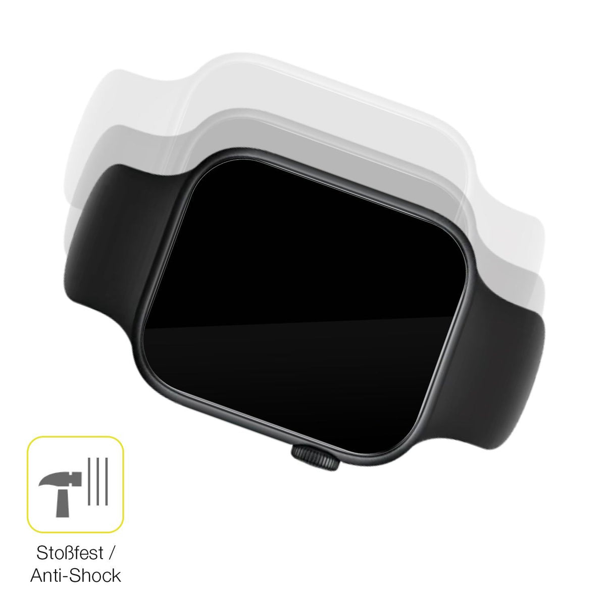 2x 3D Full Cover Schutzfolie für Honor Watch 5