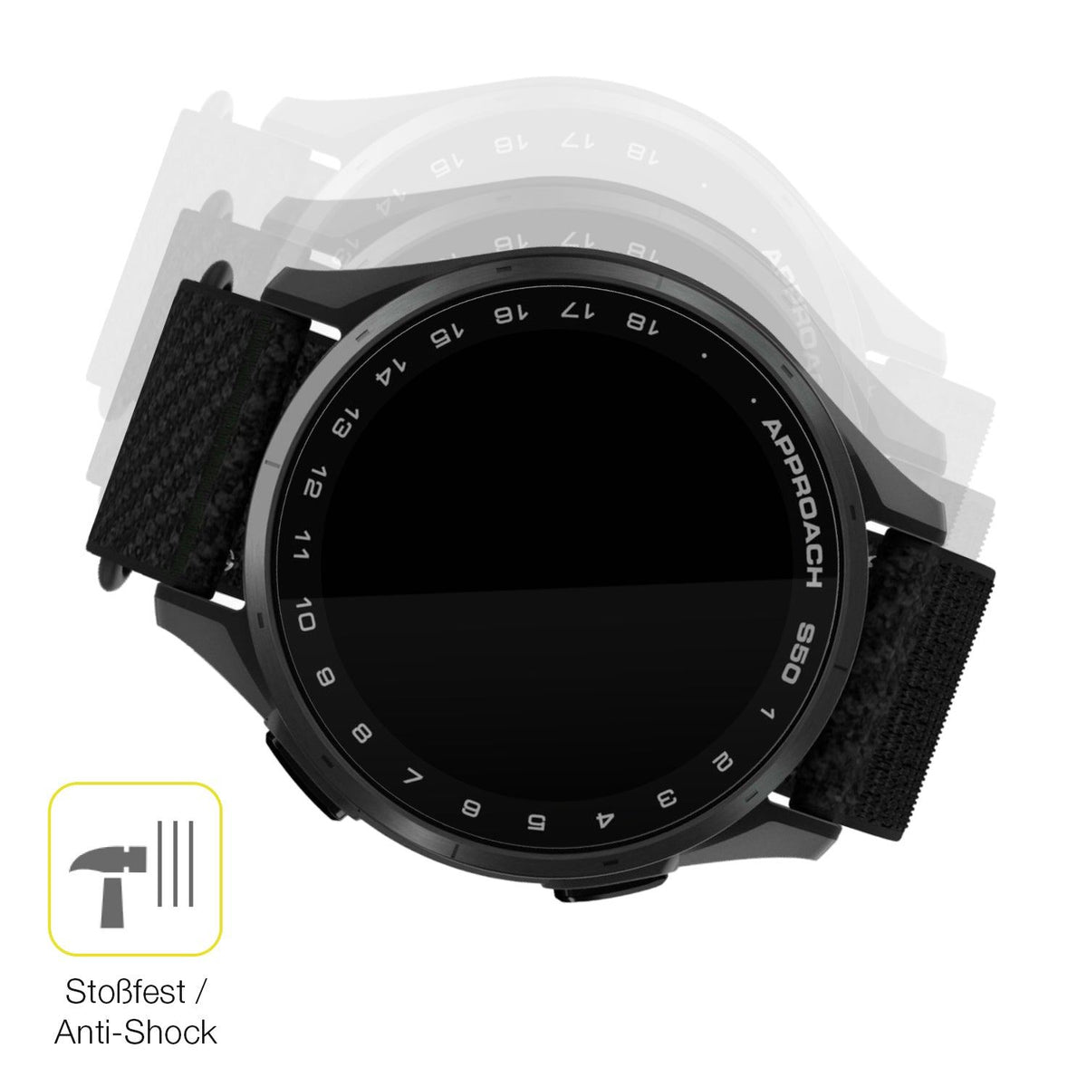 2x 3D Full Cover Schutzfolie für Garmin Approach S50