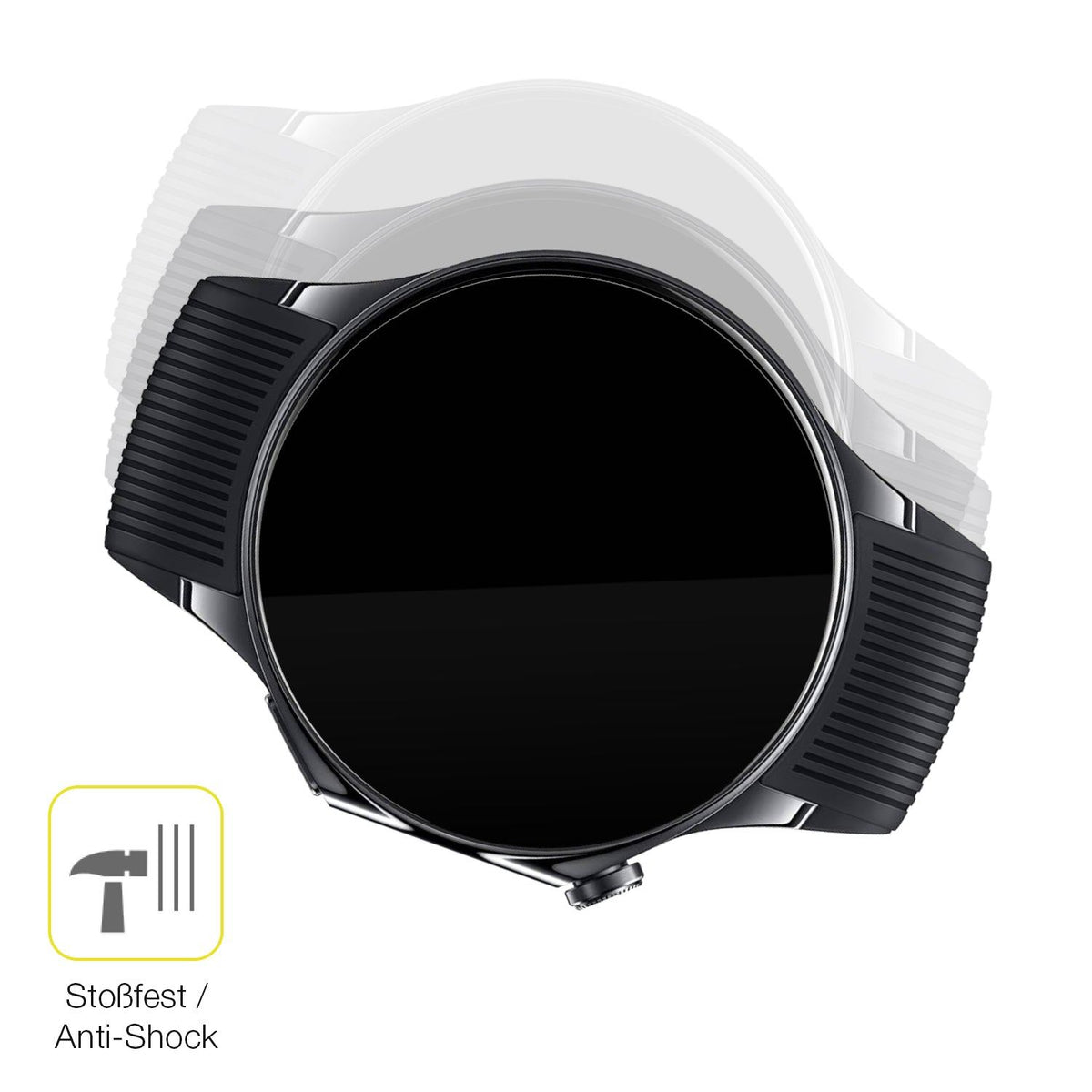2x 3D Full Cover Schutzfolie für Oppo Watch X2