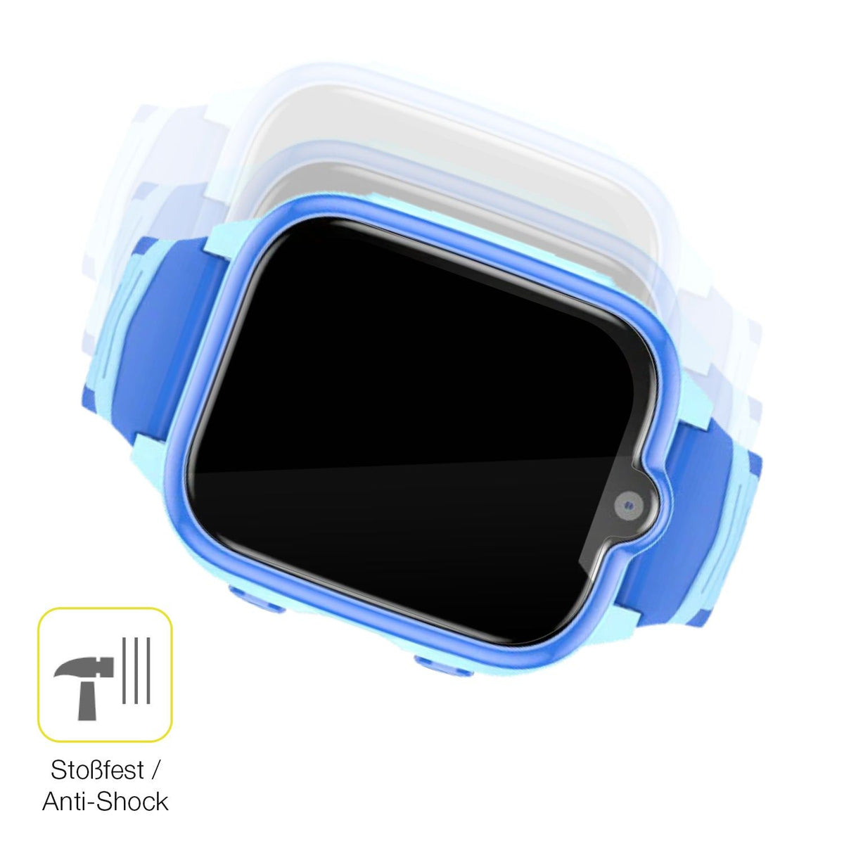 2x 3D Full Cover Schutzfolie für Blackview Z10 Smartwatch 1.83 Zoll