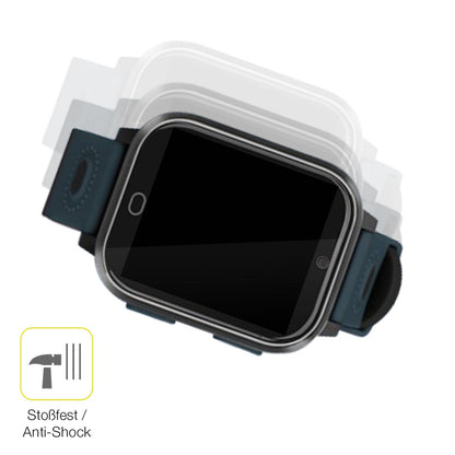 2x 3D Full Cover Schutzfolie für Noctiluxia K18FH Kinder Smartwatch