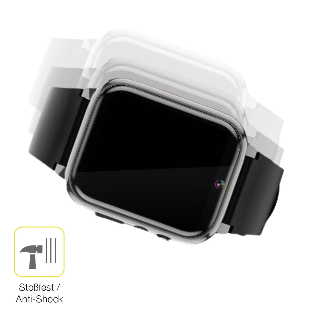 2x 3D Full Cover Schutzfolie für Winnes 24A08001 Smartwatch