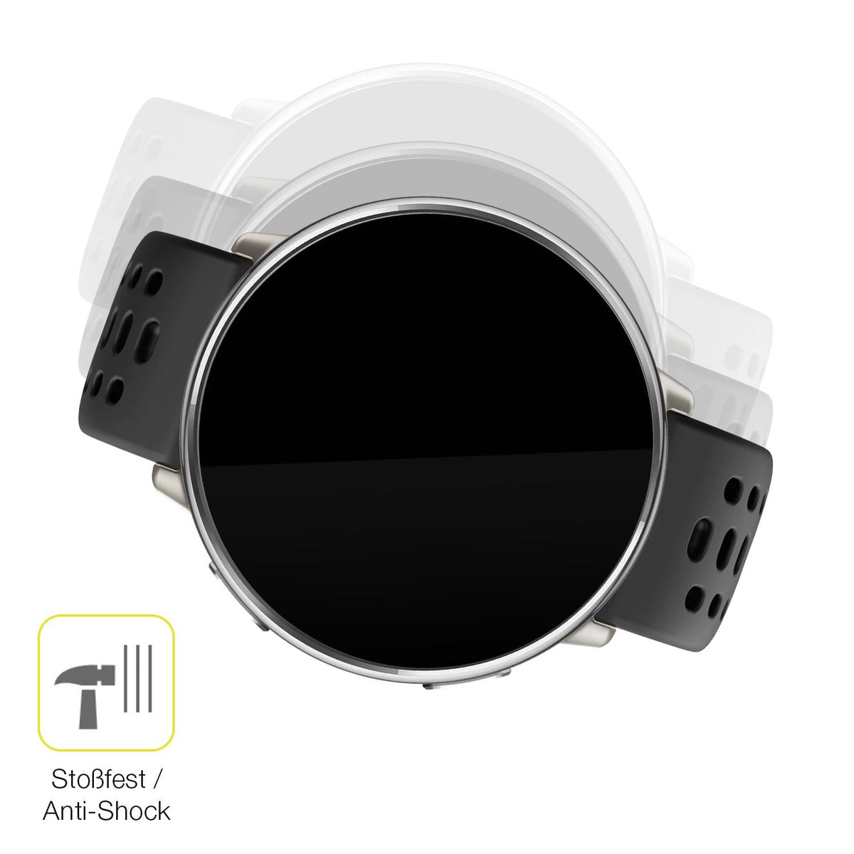 2x 3D Full Cover Schutzfolie für Amazfit Active 2