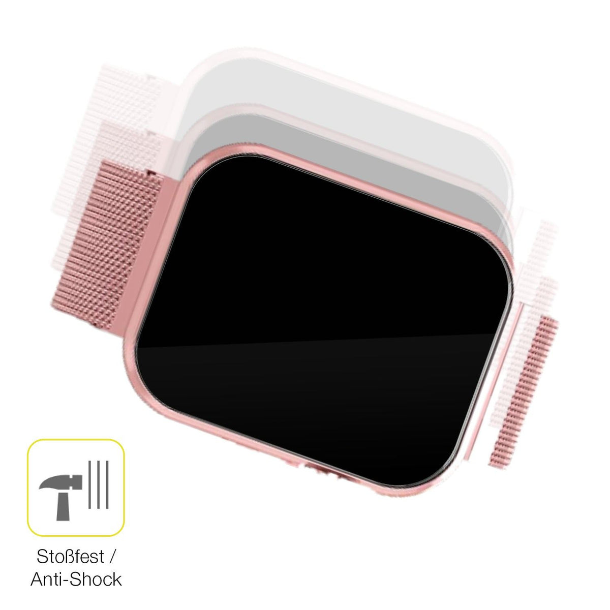 2x 3D Full Cover Schutzfolie für Banlvs Smartwatch 1.83 Zoll