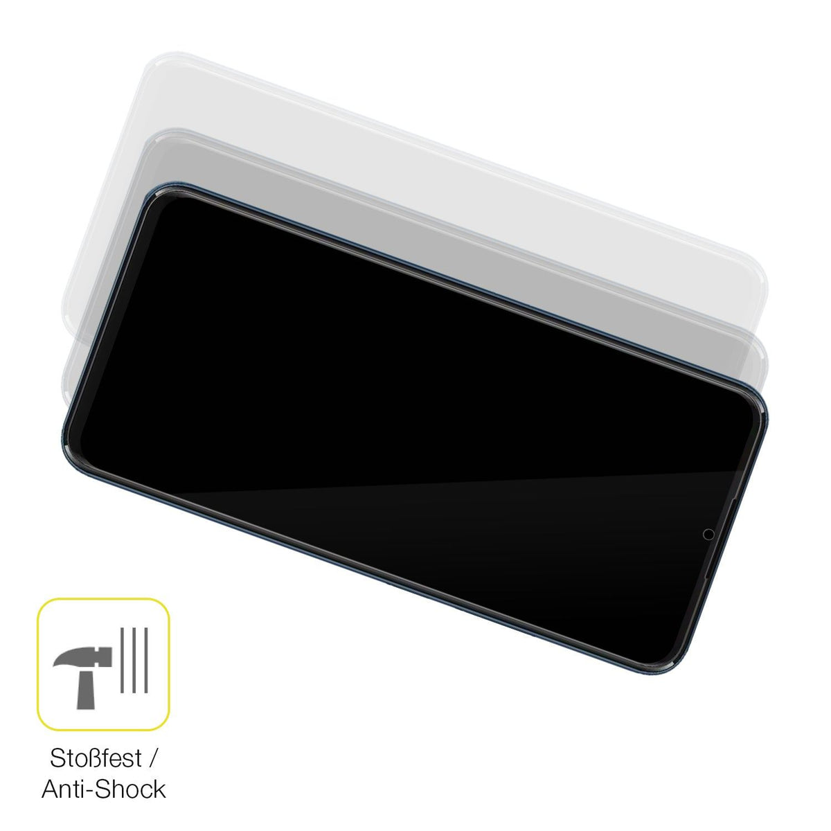 2x 3D Full Cover Schutzfolie für Mobicel RX17