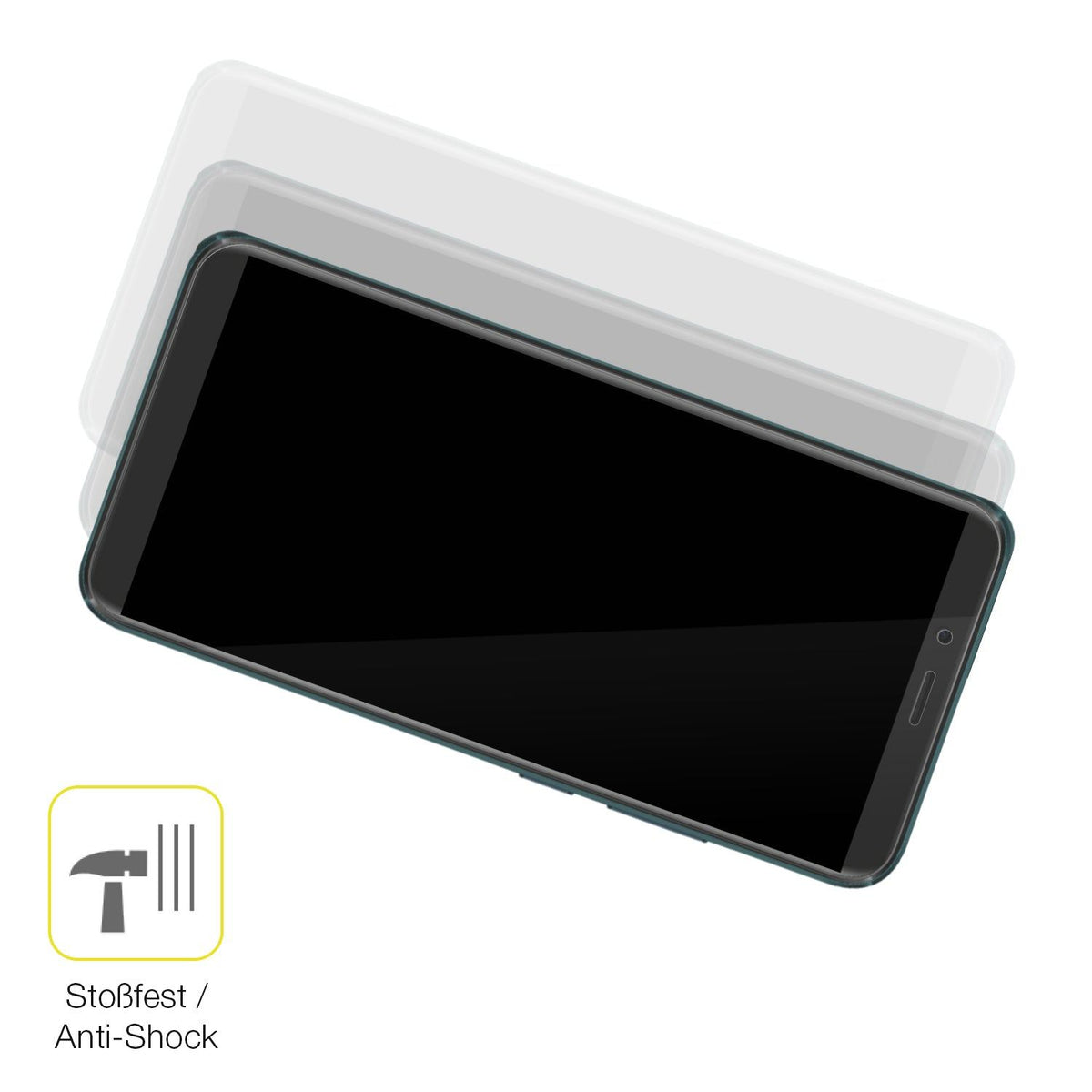 2x 3D Full Cover Schutzfolie für Mobicel RX Plus