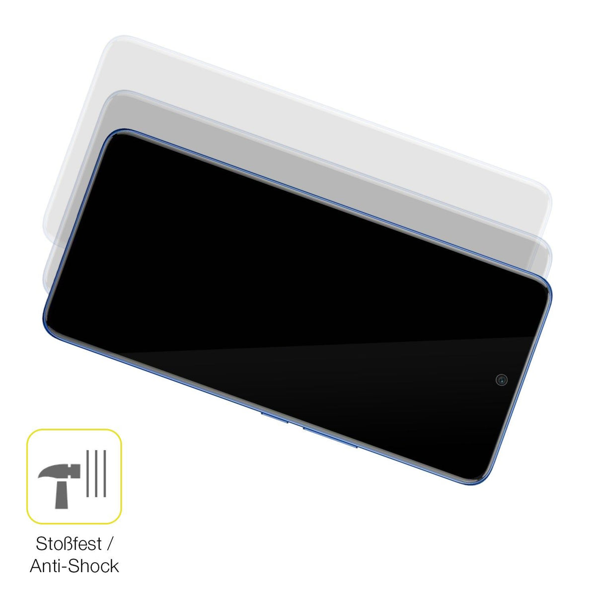 2x 3D Full Cover Schutzfolie für Vivo V50