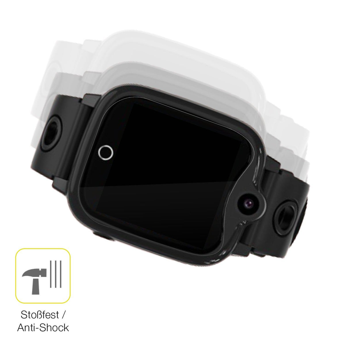 2x 3D Full Cover Schutzfolie für jiangshu Smartwatch Kinder 4G