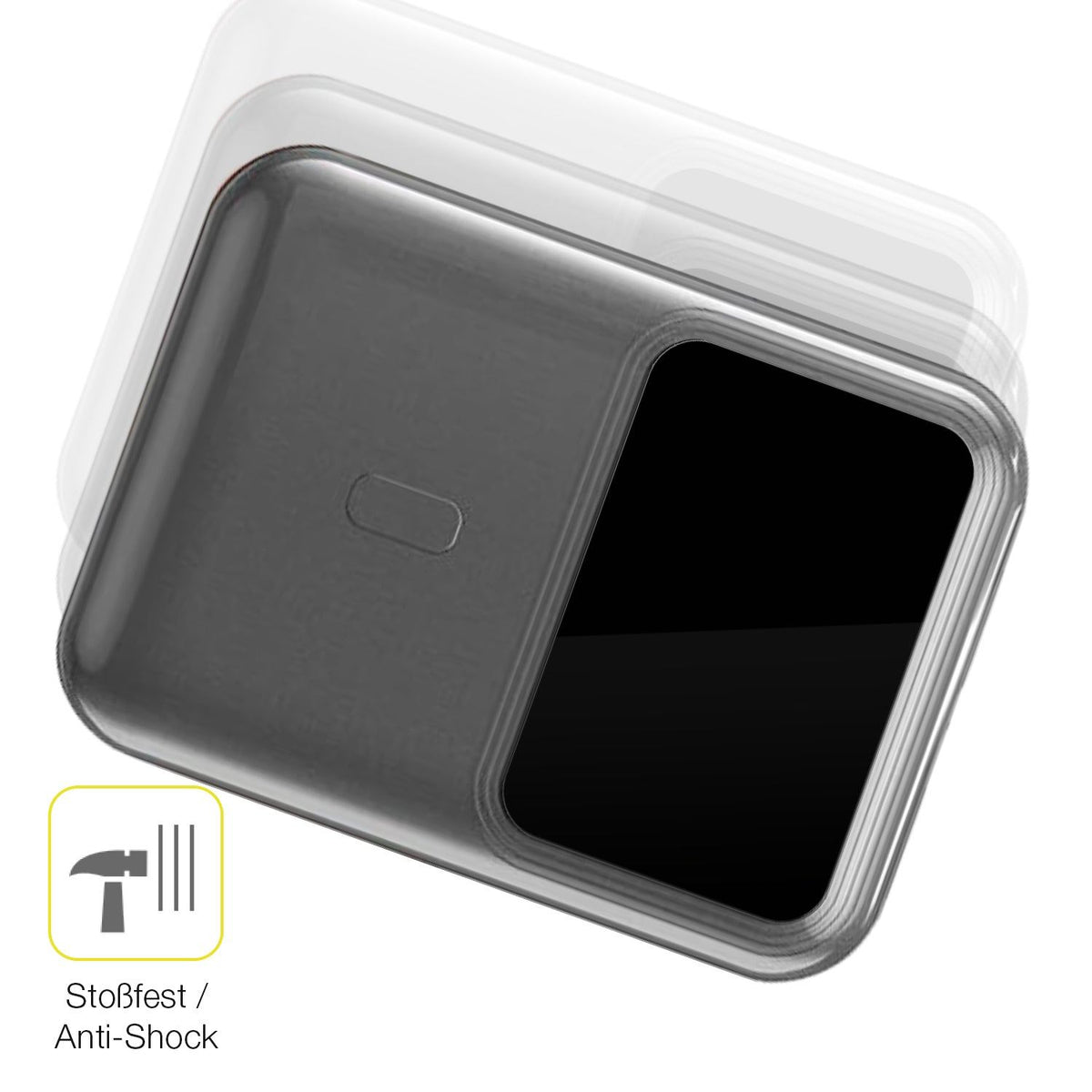 2x 3D Full Cover Schutzfolie für hganus PowerBank H5
