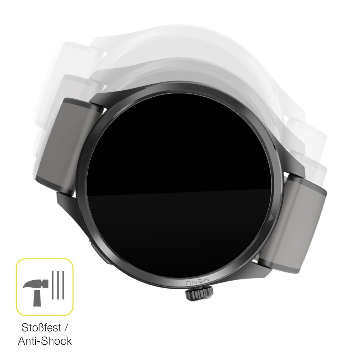 2x 3D Full Cover Schutzfolie für Hama 9000 Smartwatch