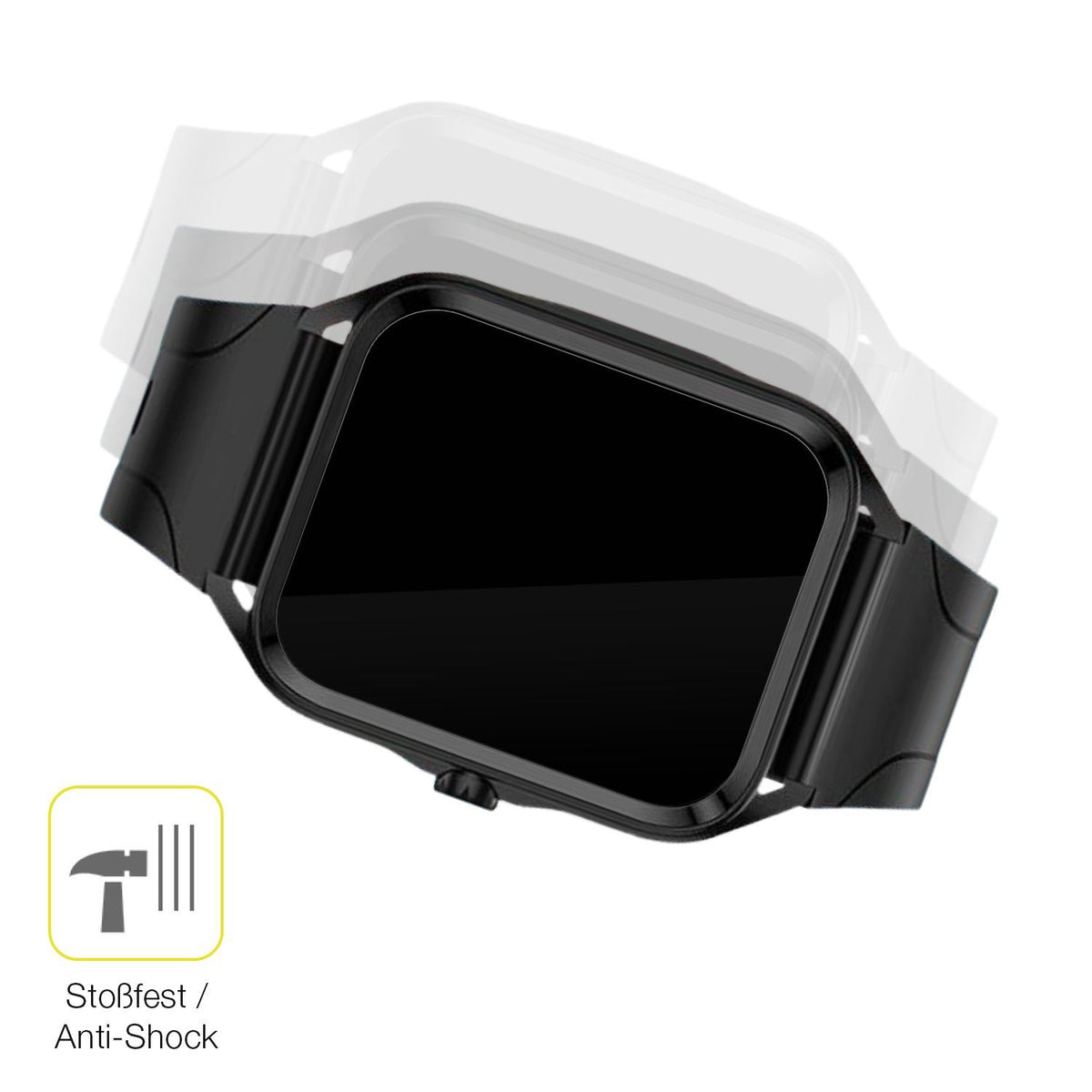 2x 3D Full Cover Schutzfolie für BANGWEI SML5-B 1.83 Zoll