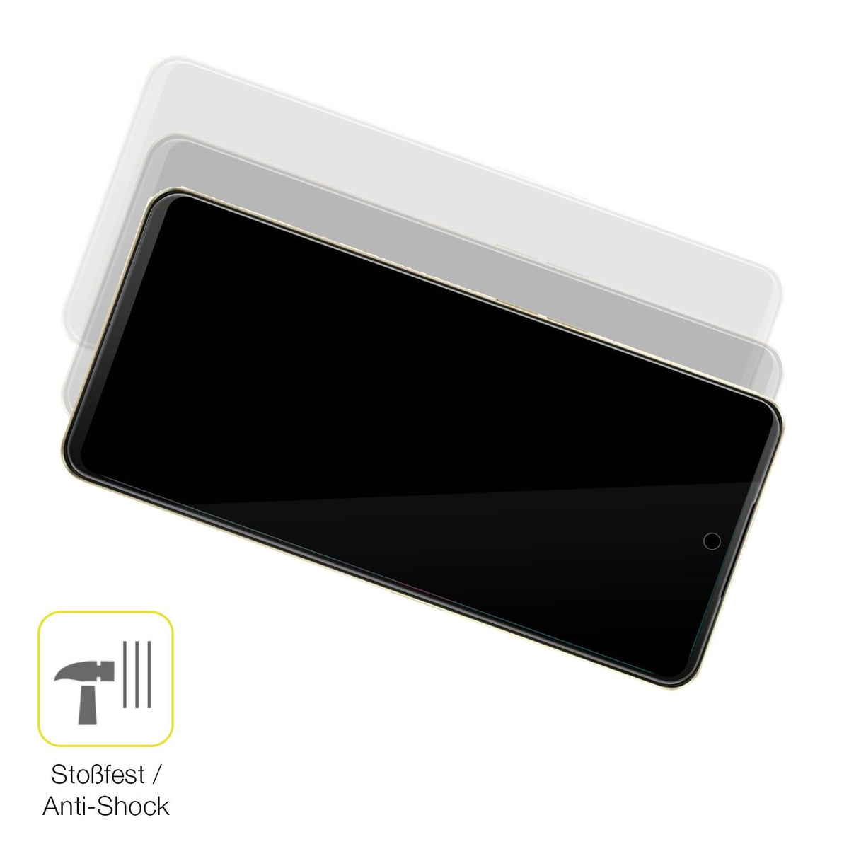2x 3D Full Cover Schutzfolie für Vivo Y300t