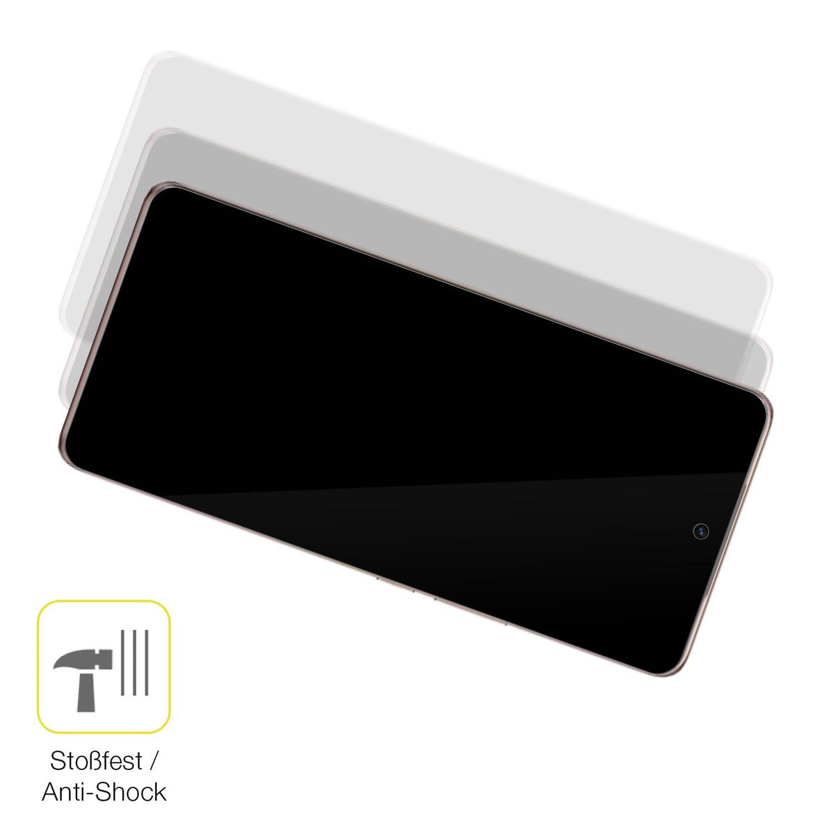 2x 3D Full Cover Schutzfolie für Vivo V50e