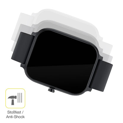 2x 3D Full Cover Schutzfolie für Torjalph Smartwatch 1.69 Zoll