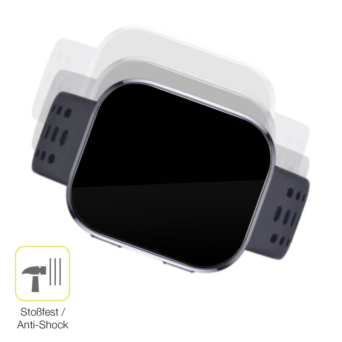 2x 3D Full Cover Schutzfolie für Huami Amazfit Bip 6