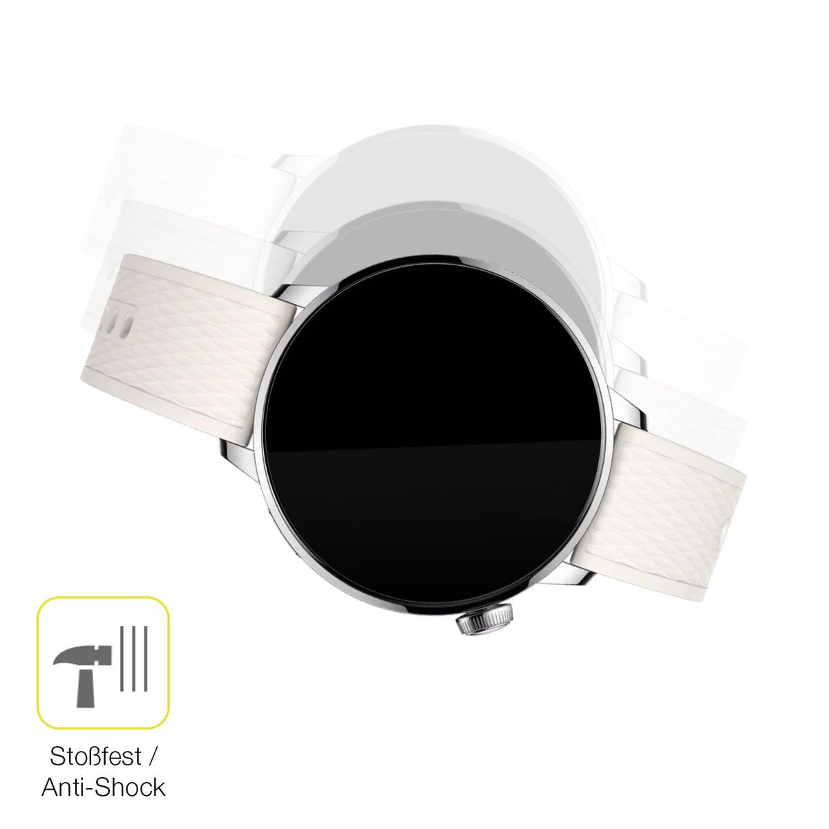 2x 3D Full Cover Schutzfolie für Oppo Watch X2 Mini