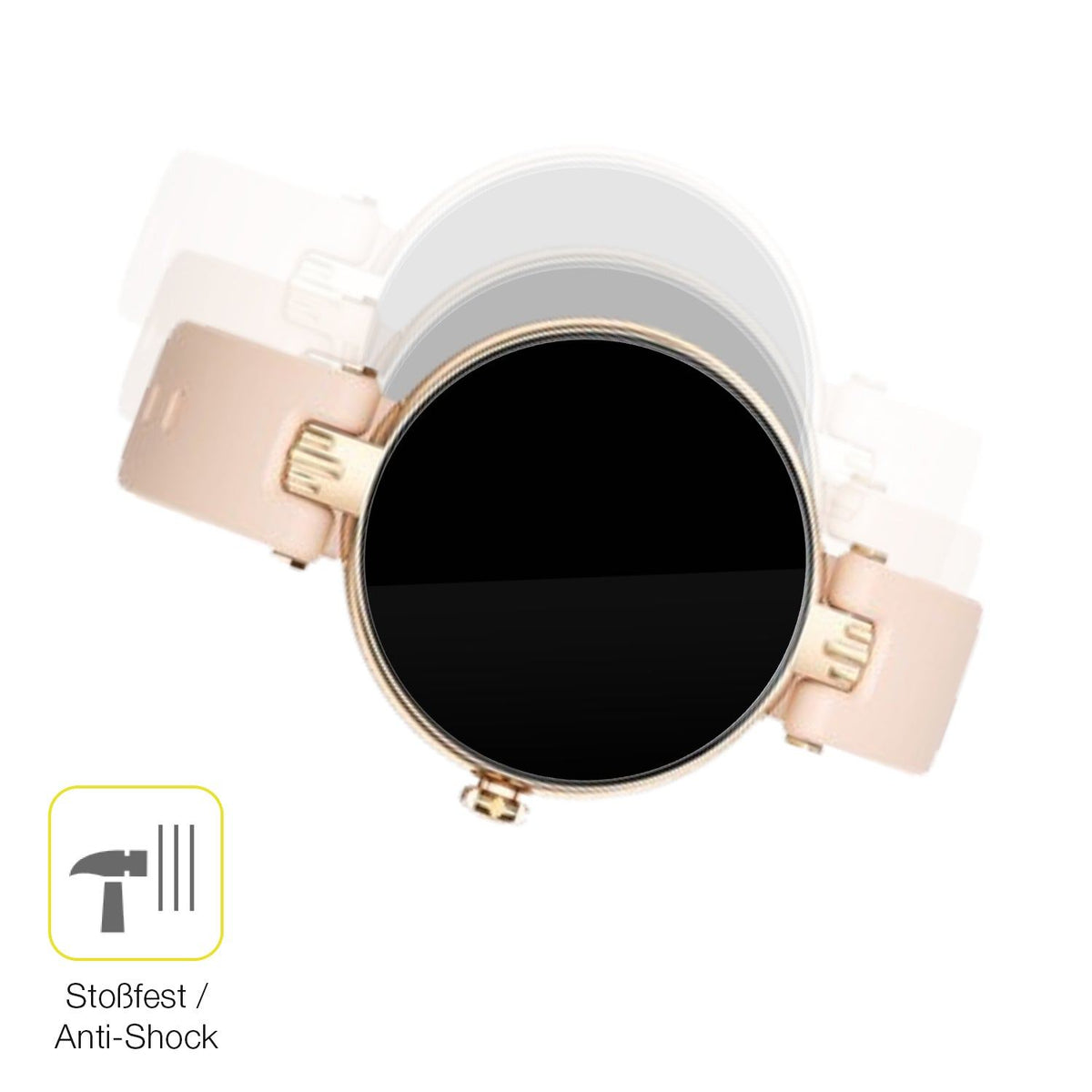 2x 3D Full Cover Schutzfolie für Sross Smartwatch 1.19 Zoll