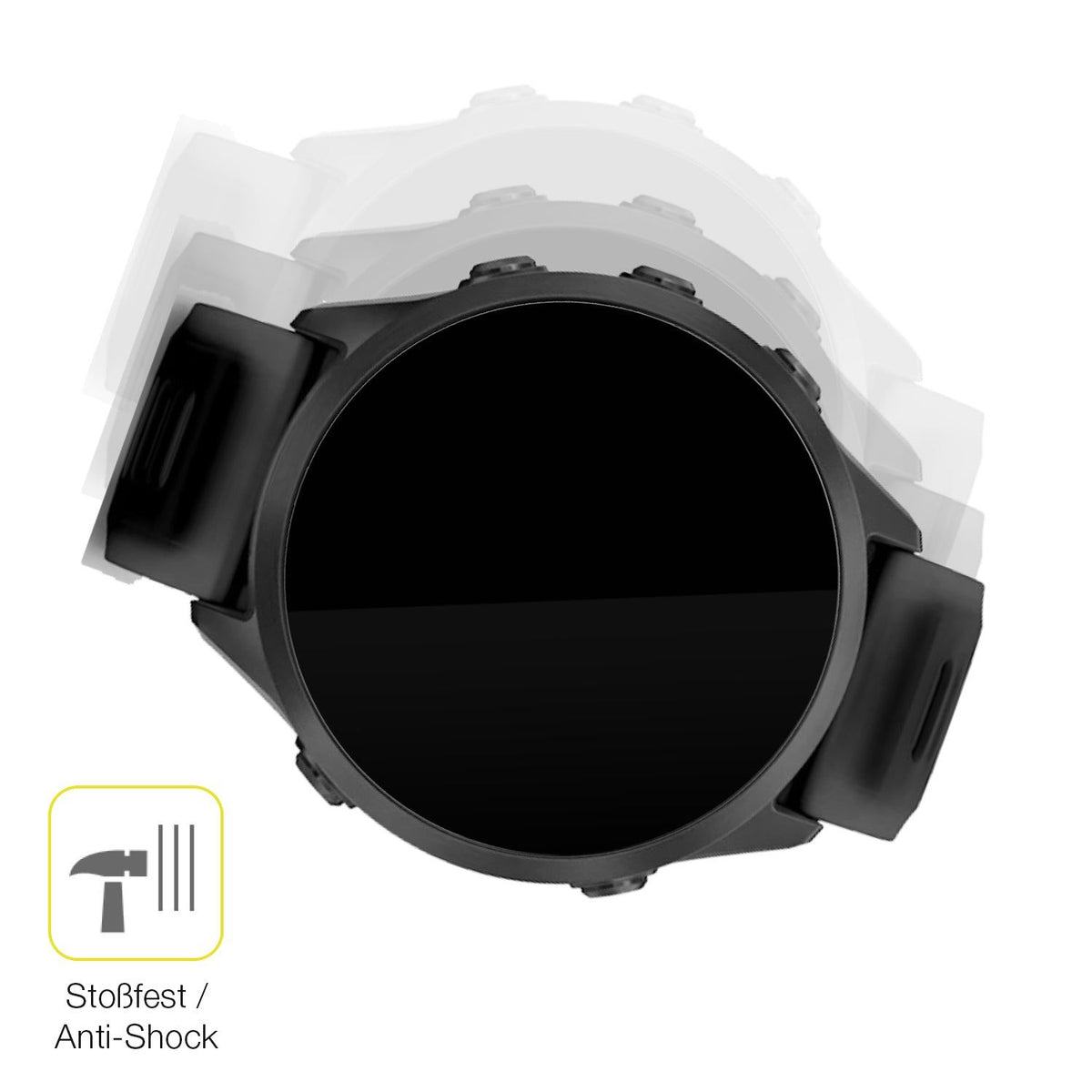 2x 3D Full Cover Schutzfolie für Garmin Forerunner 570 42mm
