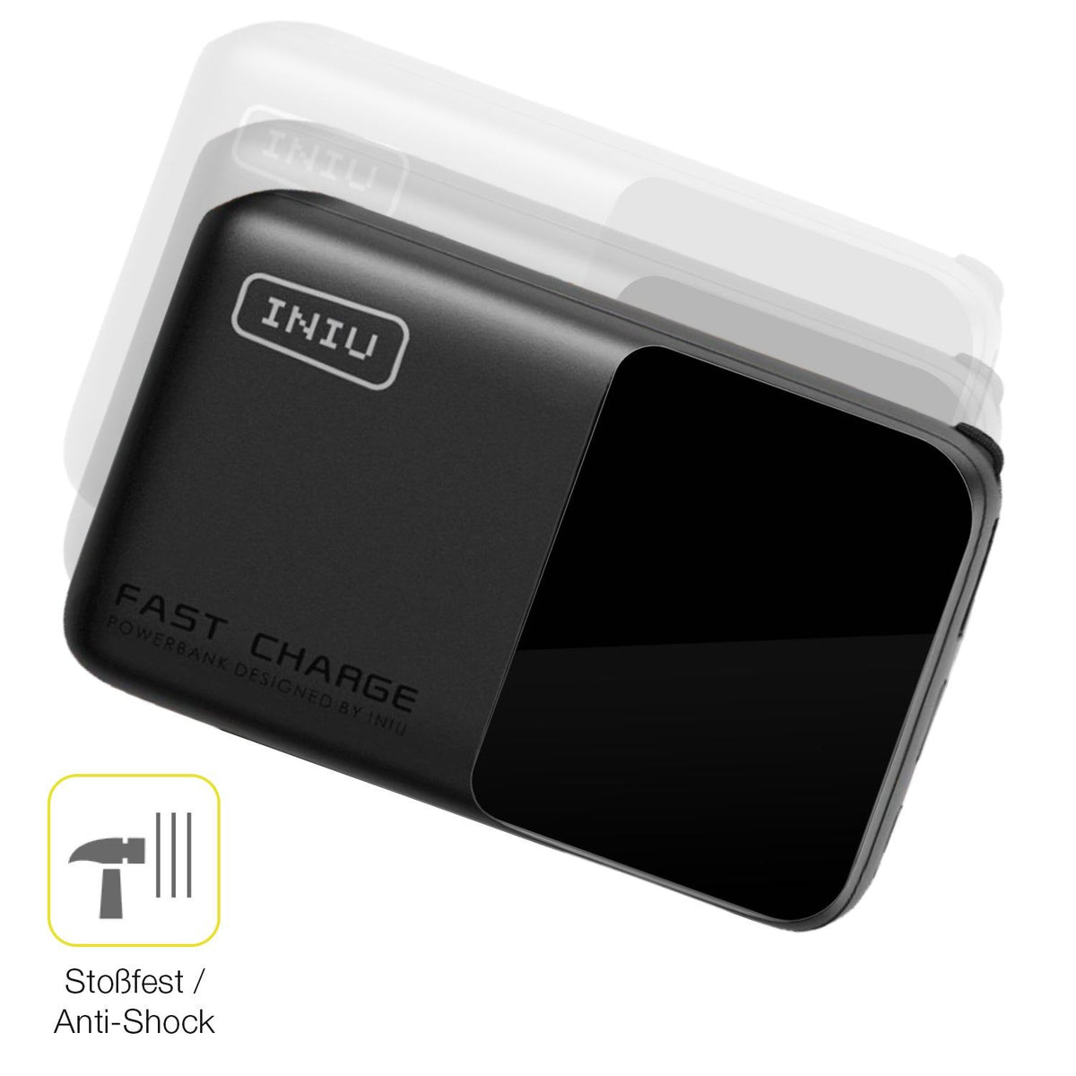 2x 3D Full Cover Schutzfolie für INIU Carry P50-E1