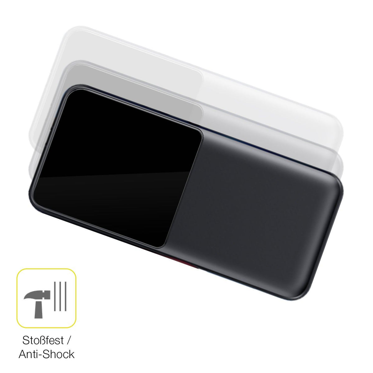 2x 3D Full Cover Schutzfolie für CFIAI Power Bank 26800mAh