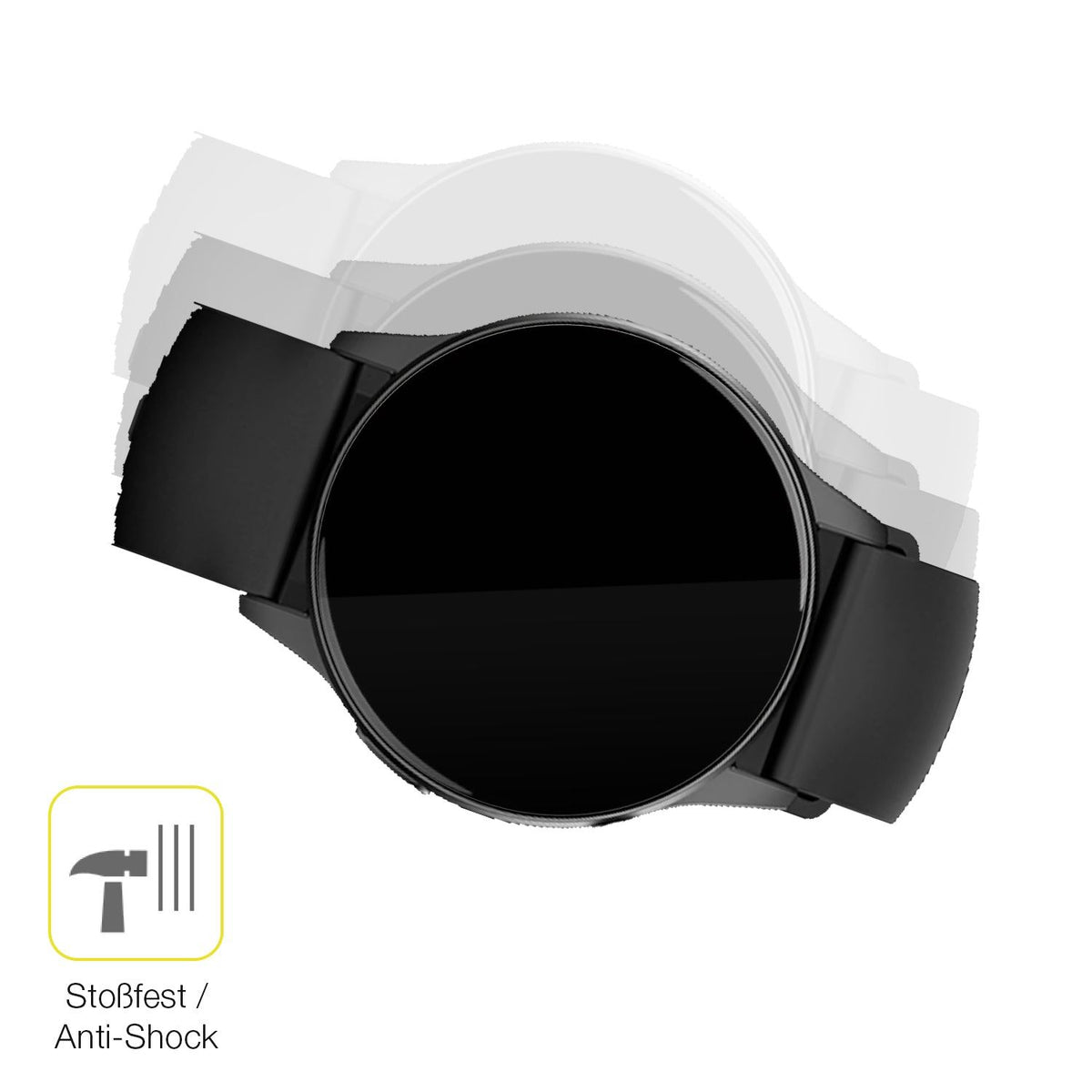2x 3D Full Cover Schutzfolie für 360Grad FITSmartWatch LIGHT 2 2025