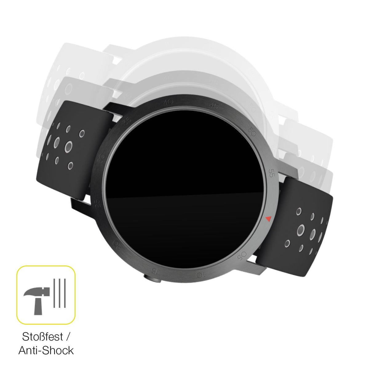 2x 3D Full Cover Schutzfolie für Withings Steel HR 36mm