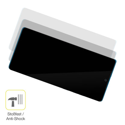 2x 3D Full Cover Schutzfolie für Motorola G96