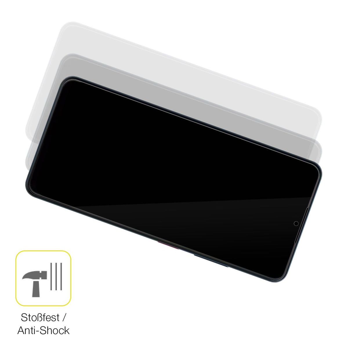 2x 3D Full Cover Schutzfolie für ZTE Blade A76