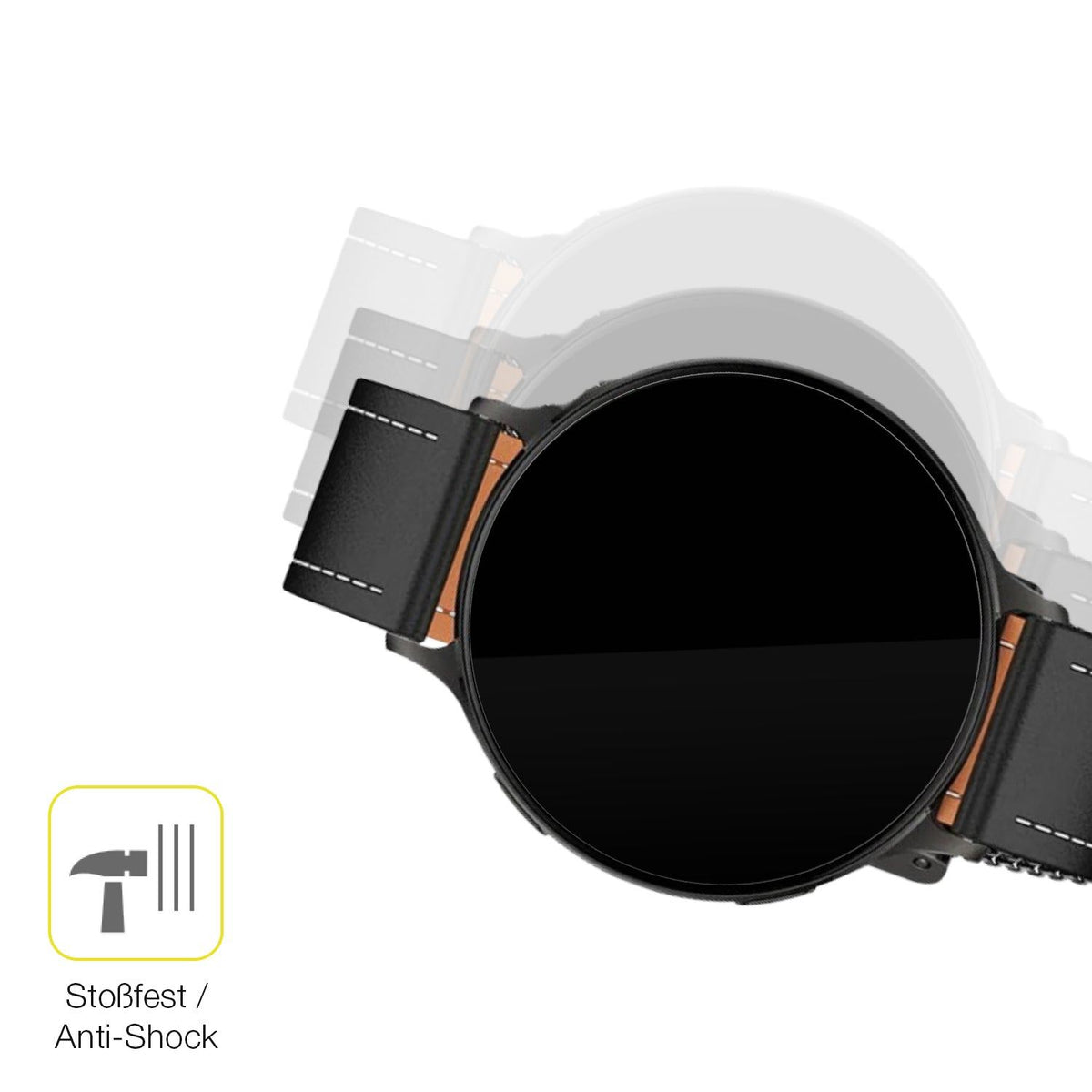 2x 3D Full Cover Schutzfolie für Pireware Nano Smartwatch