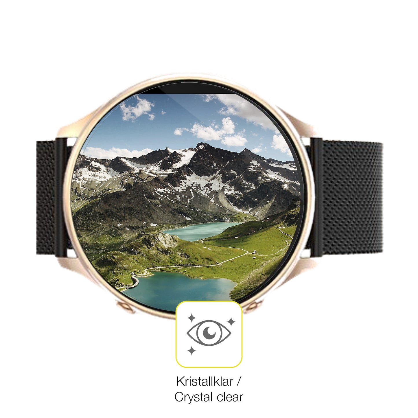 2x 3D Full Cover Schutzfolie für SLOKSFil S51 Smartwatch