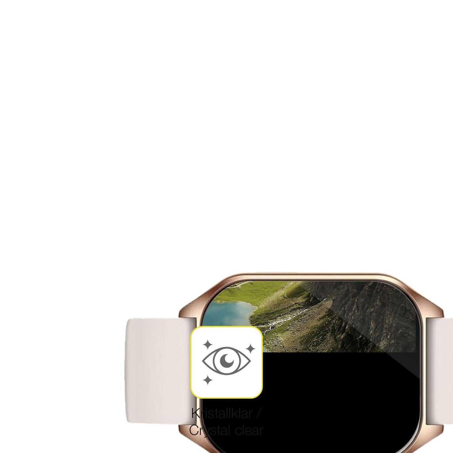 2x 3D Full Cover Schutzfolie für ZIMAOER Smartwatch 1.85 Zoll