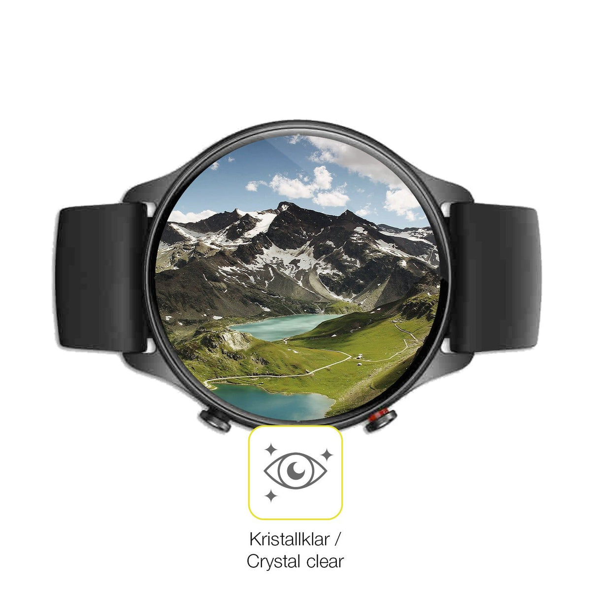 2x 3D Full Cover Schutzfolie für Amazfit GTR 2e