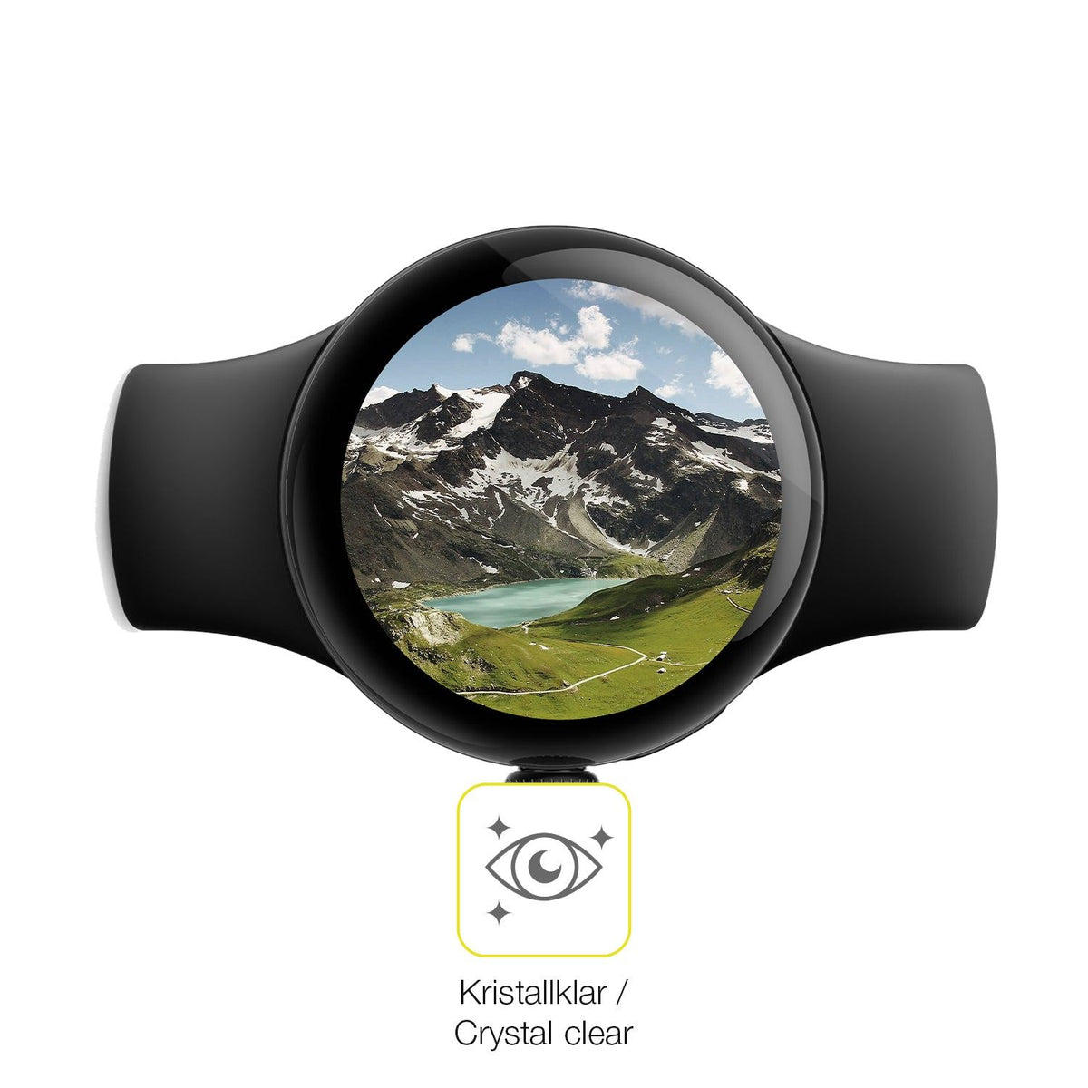 2x 3D Full Cover Schutzfolie für Google Pixel Watch 1