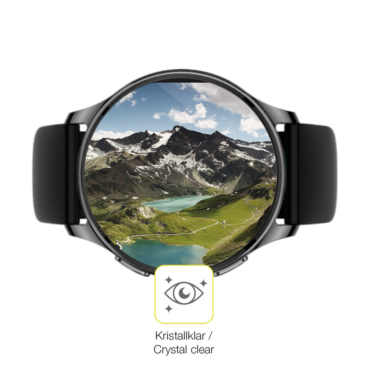 2x 3D Full Cover Schutzfolie für Amazfit Pop 3r